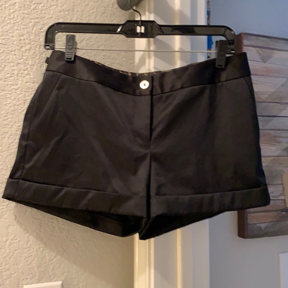Satin Black Express Dress Shorts 4